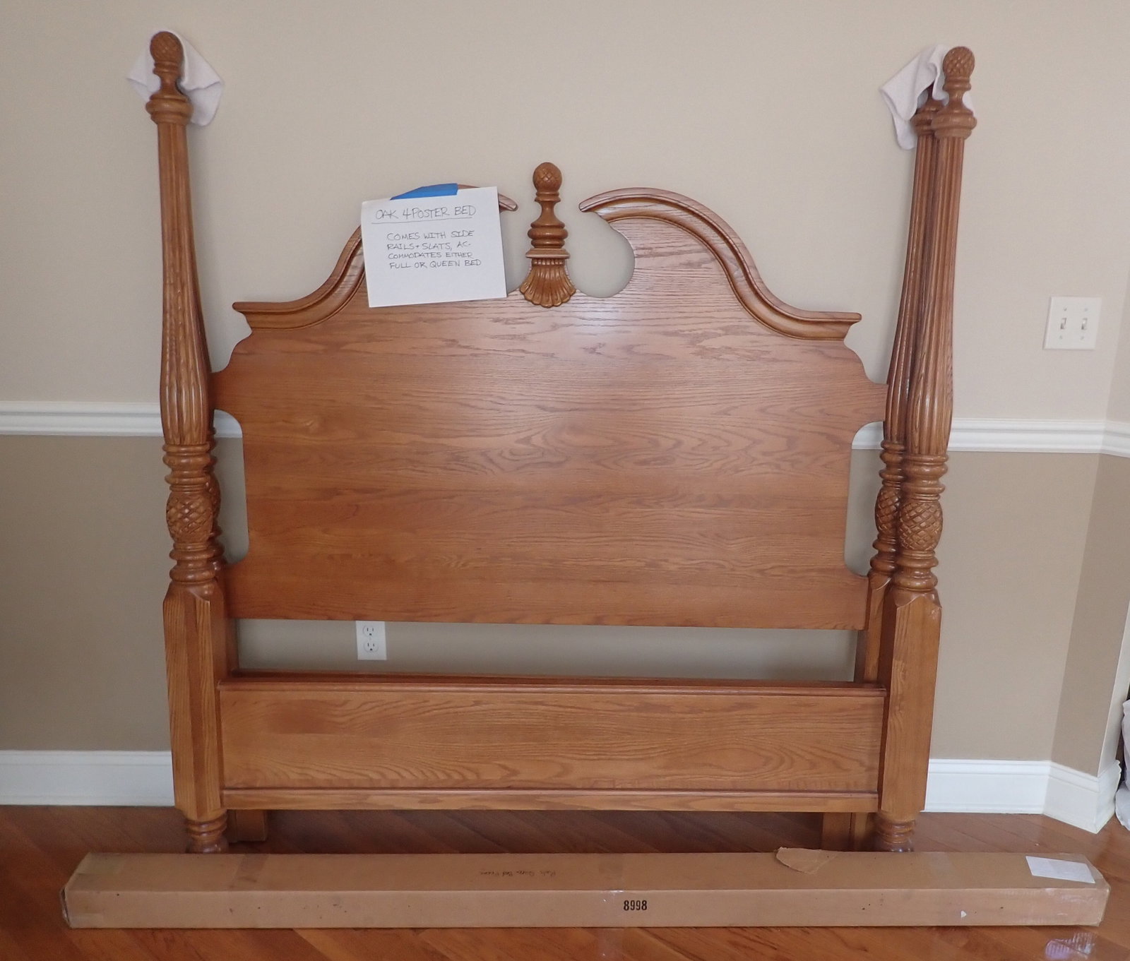 Oak 4 Poster bed (1 of 2)