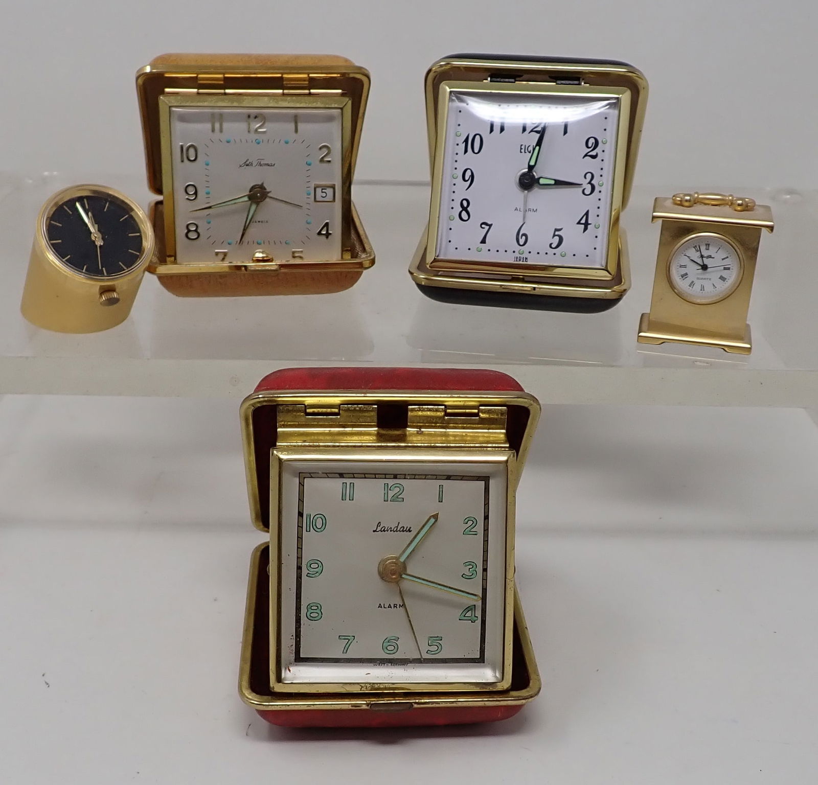 Elgin Seth Thomas Landau Travel & Misc Clocks (1 of 4)