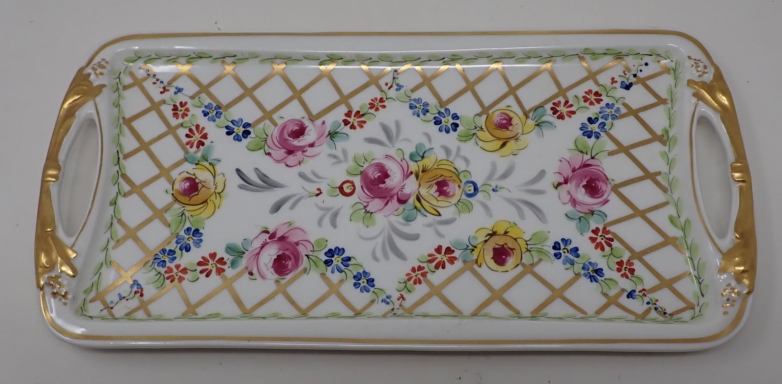 French Vanity Tray: Approx 6" x 12 1/8"
