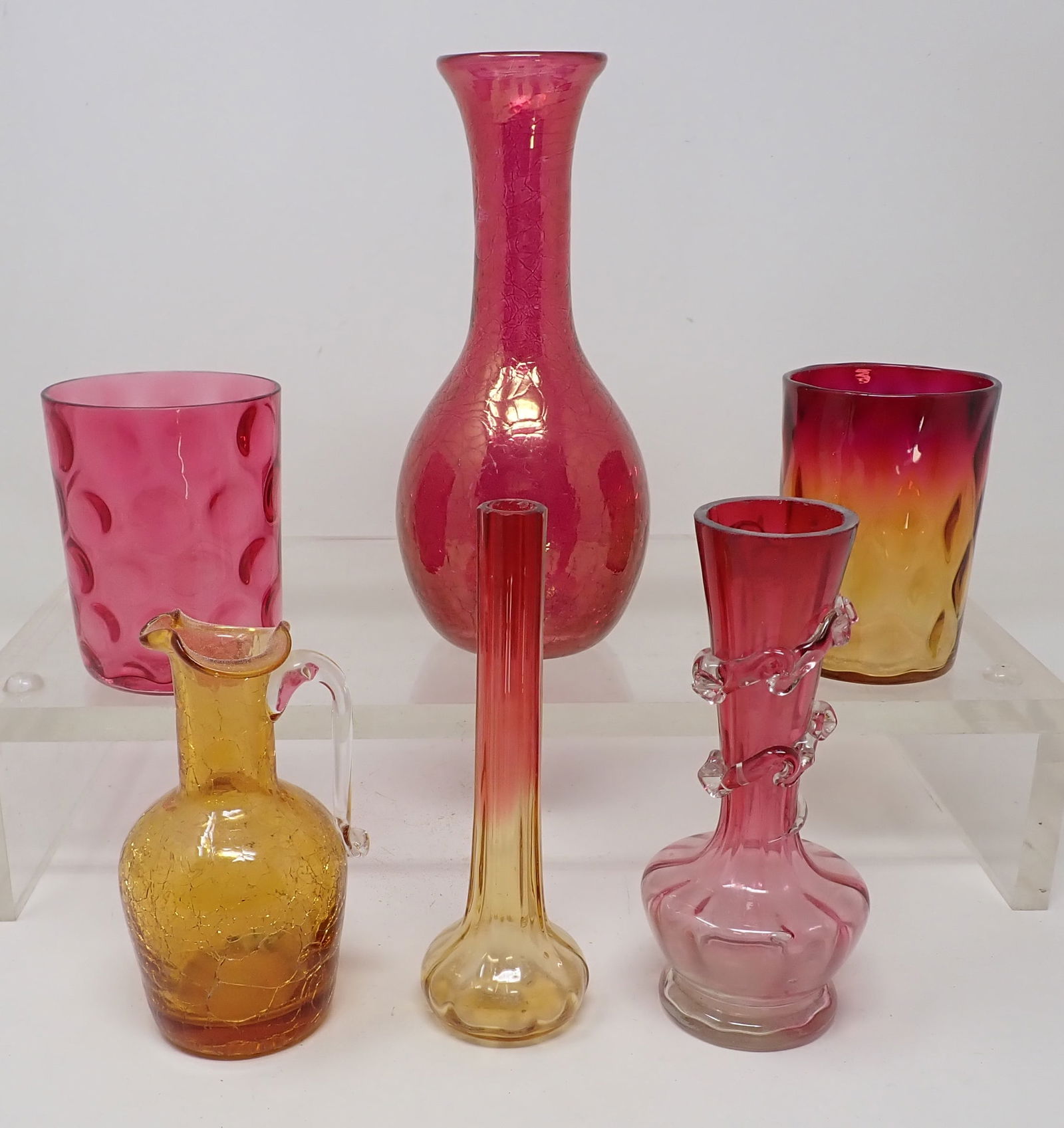 Vases & Drinking Glasses: Tallest is apprx 7 1/2" tall