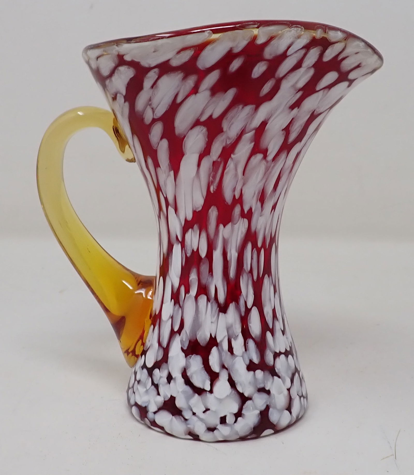 Hand Blown Art Glass Pitcher (1 of 2)