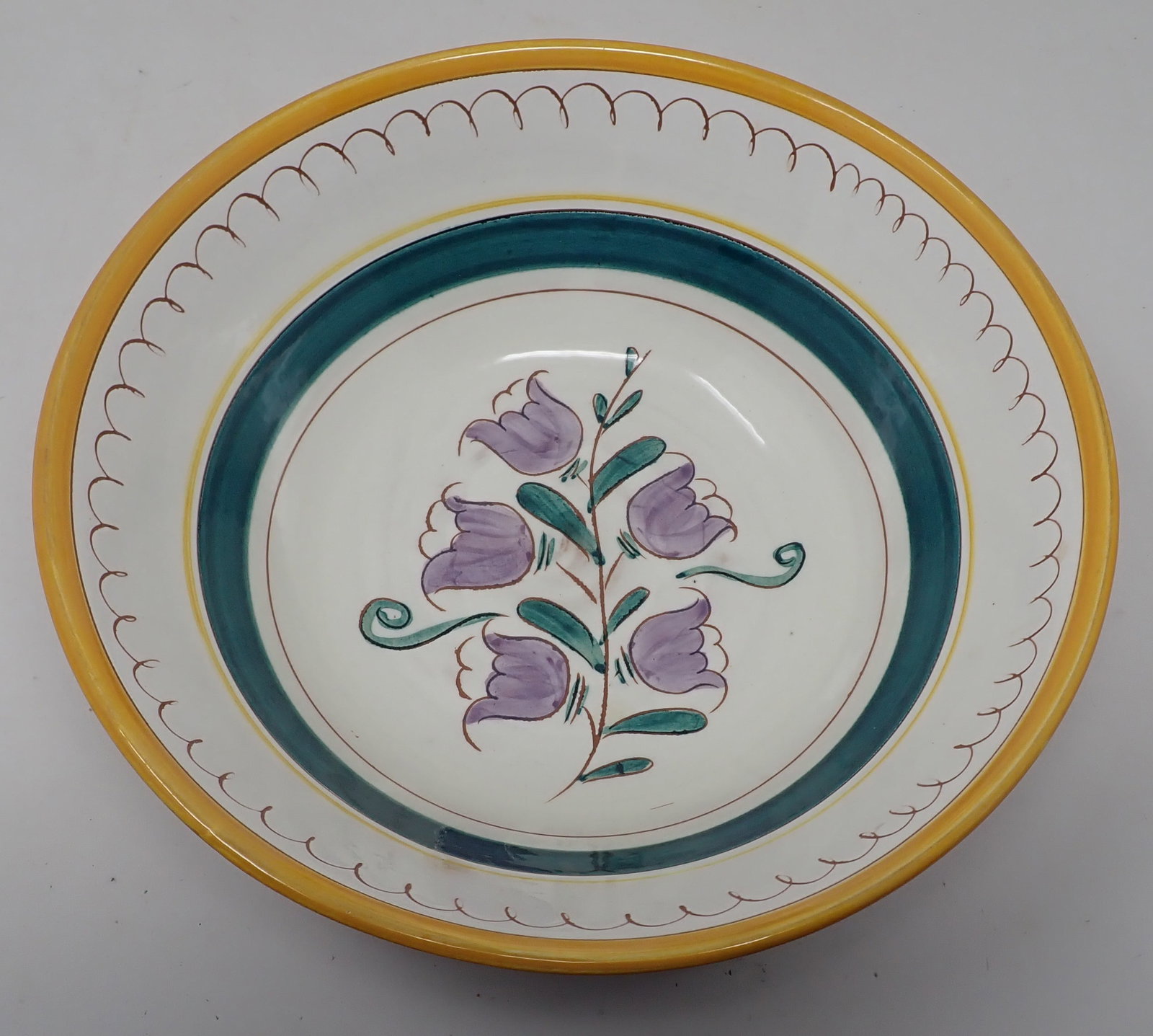 Stangl Pottery Garden Flower Bowl: Approx 10" in diameter and 3 3/8" tall