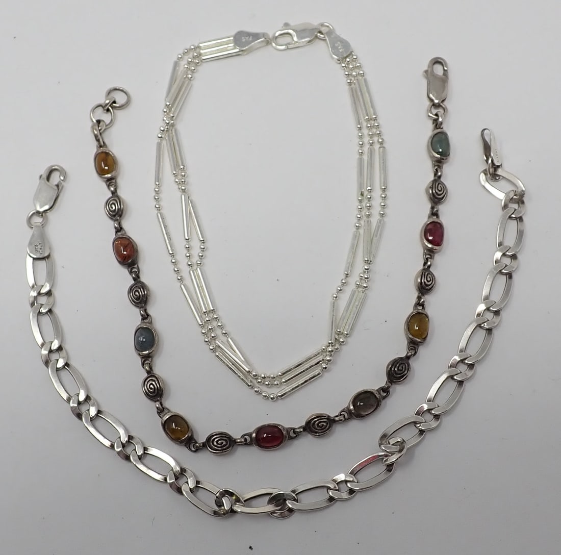 3 Sterling Bracelets (1 of 3)