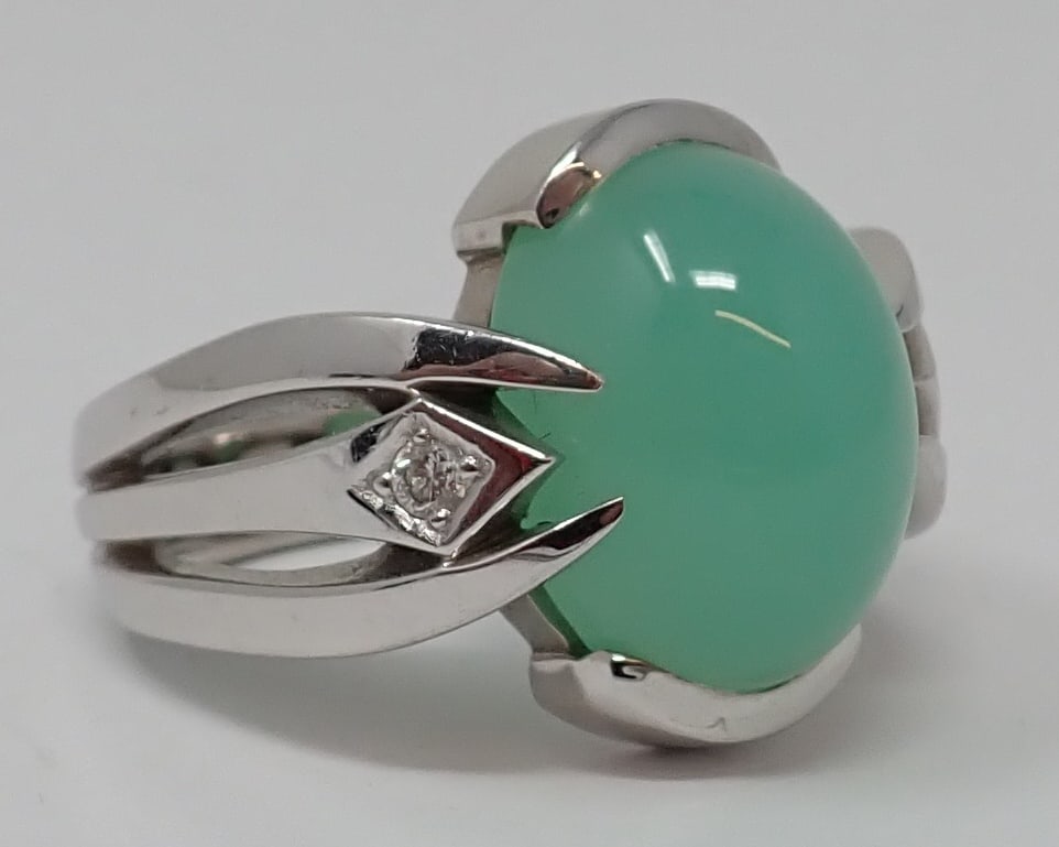 Gold Chrysoprase Ring (1 of 5)