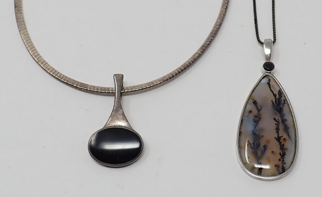 2 Sterling Pendants on Sterling chains (1 of 8)