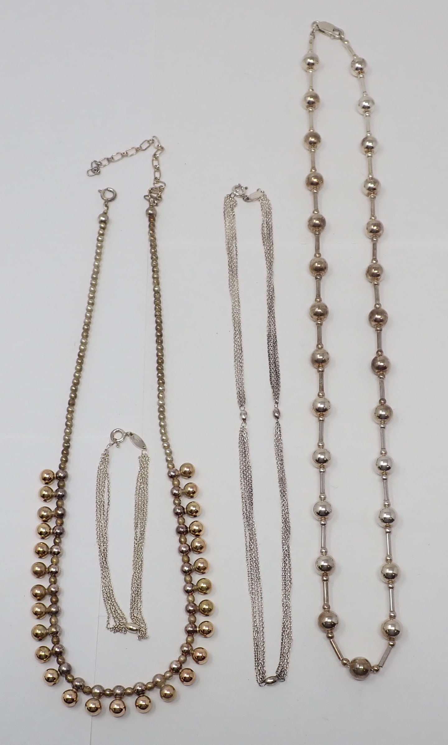 Sterling Necklaces and Bracelet (1 of 4)