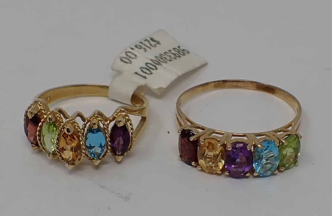 2 Gold Mother's Rings (1 of 6)