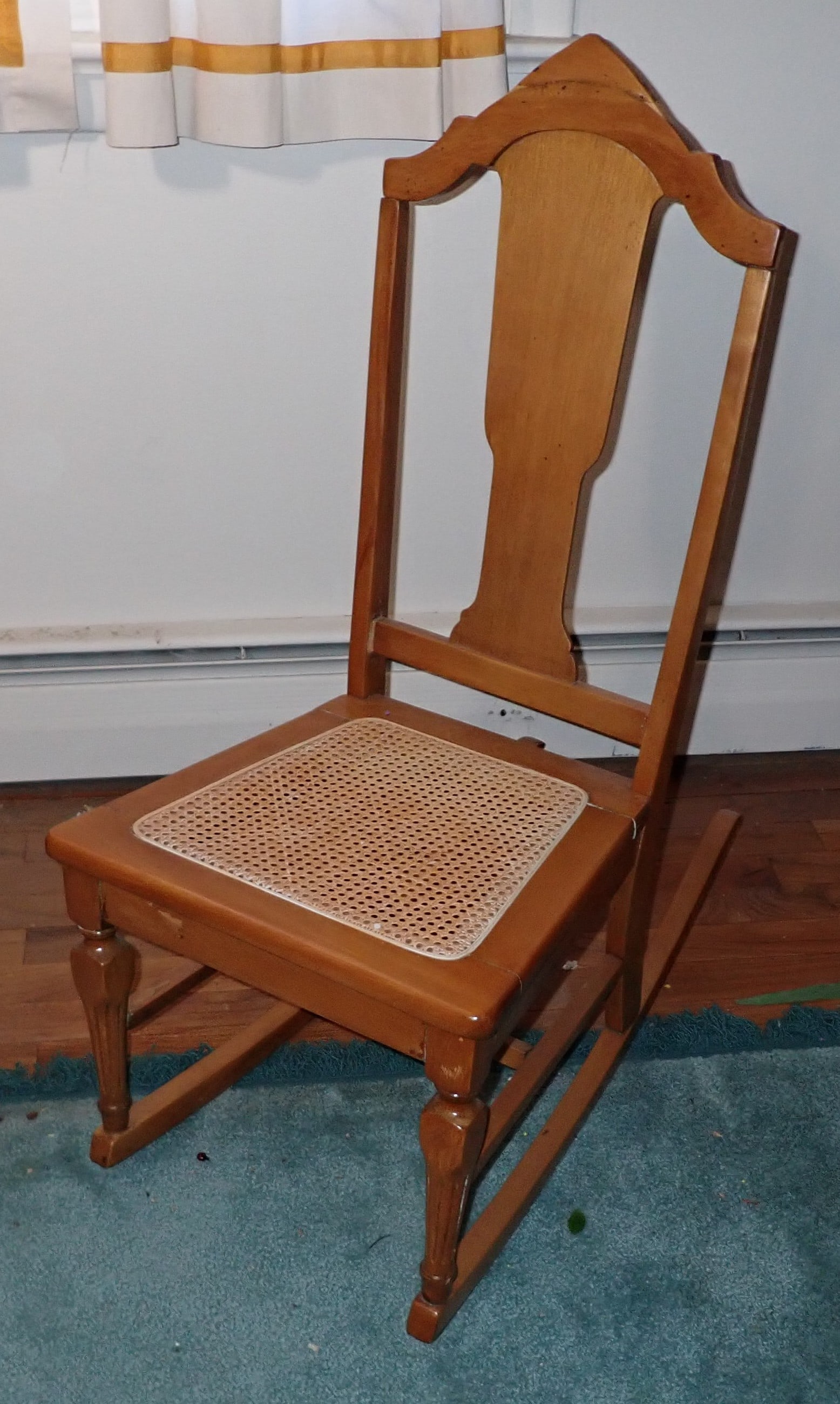 Cane Seat Maple Rocker (1 of 3)