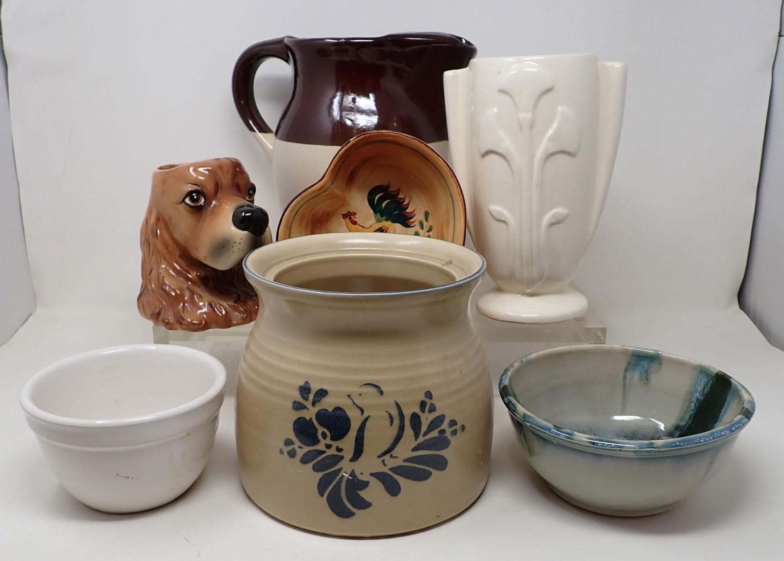 Pottery Incl. Pitcher Charlotte Charles Bowl Pennsbury (1 of 5)