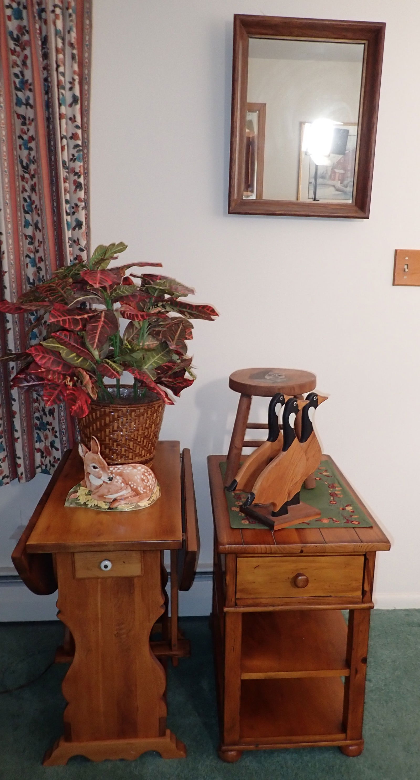 End Table Drop Leaf Table Mirror & Misc (1 of 8)