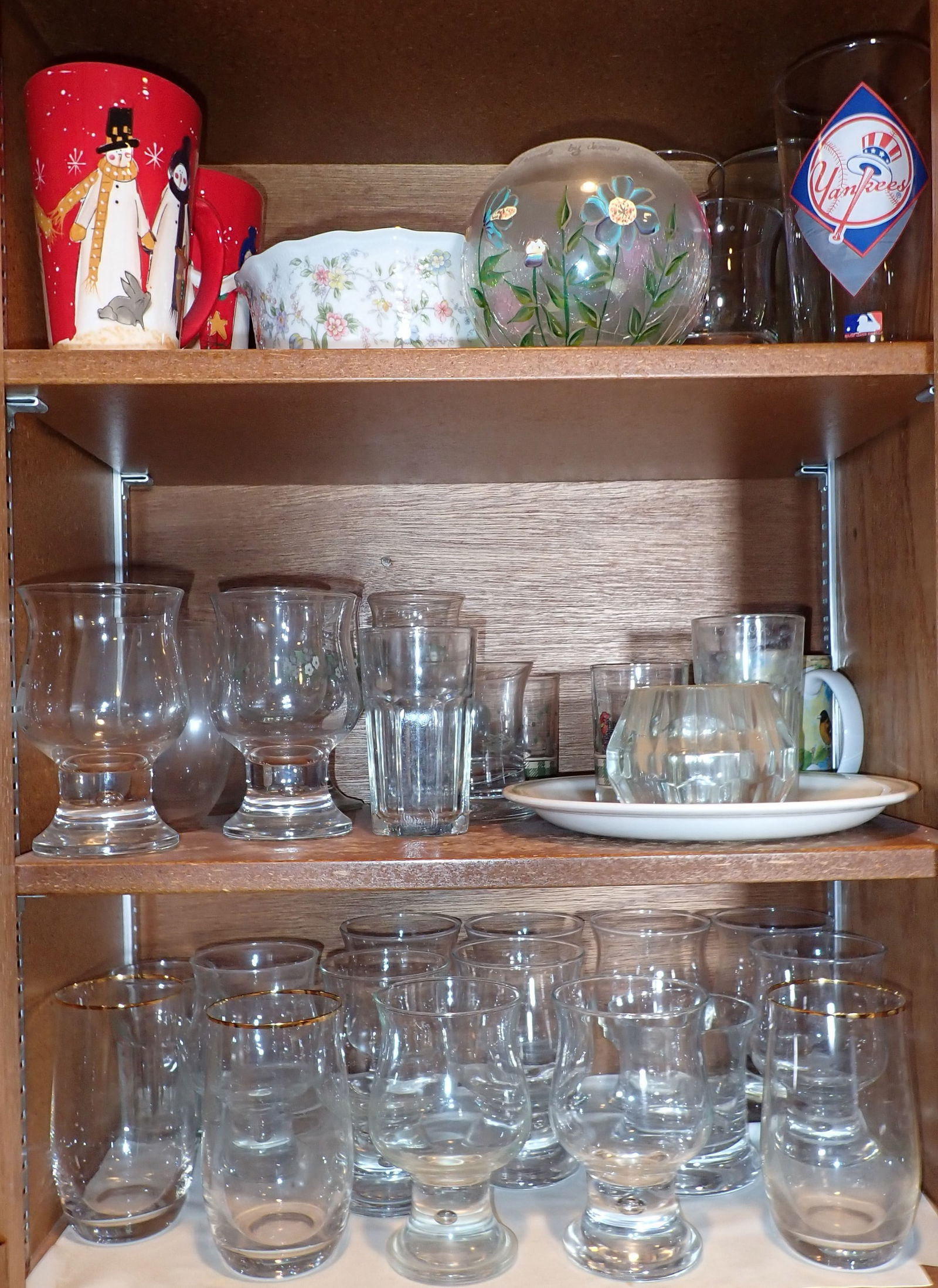 Glassware Misc Cabinet Contents (1 of 4)