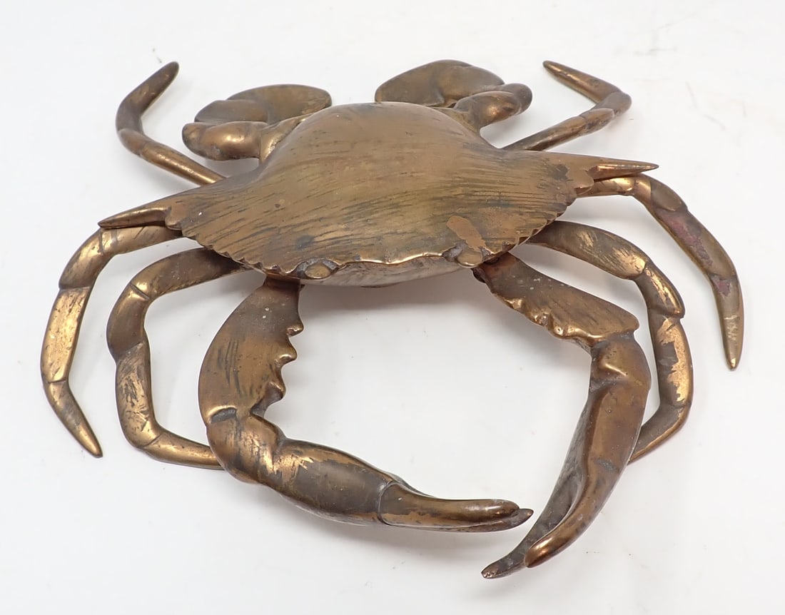 Brass Crab Inkwell (1 of 3)