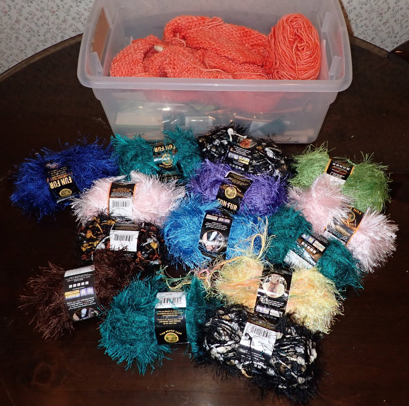 Lion Brand Fun Fur: Getting all pictured