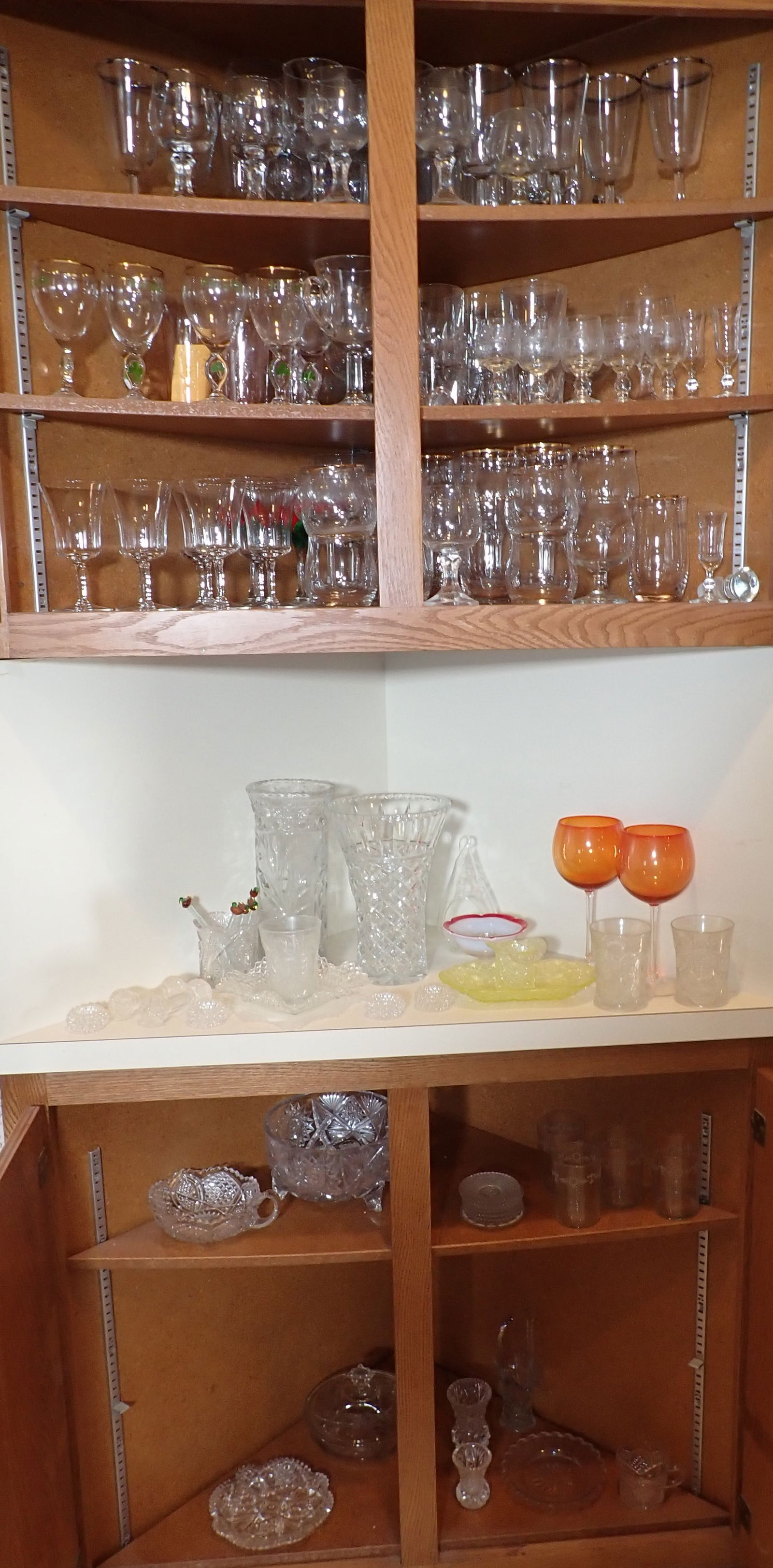 Cut Pressed Glass Crystal & Misc Glassware (1 of 13)