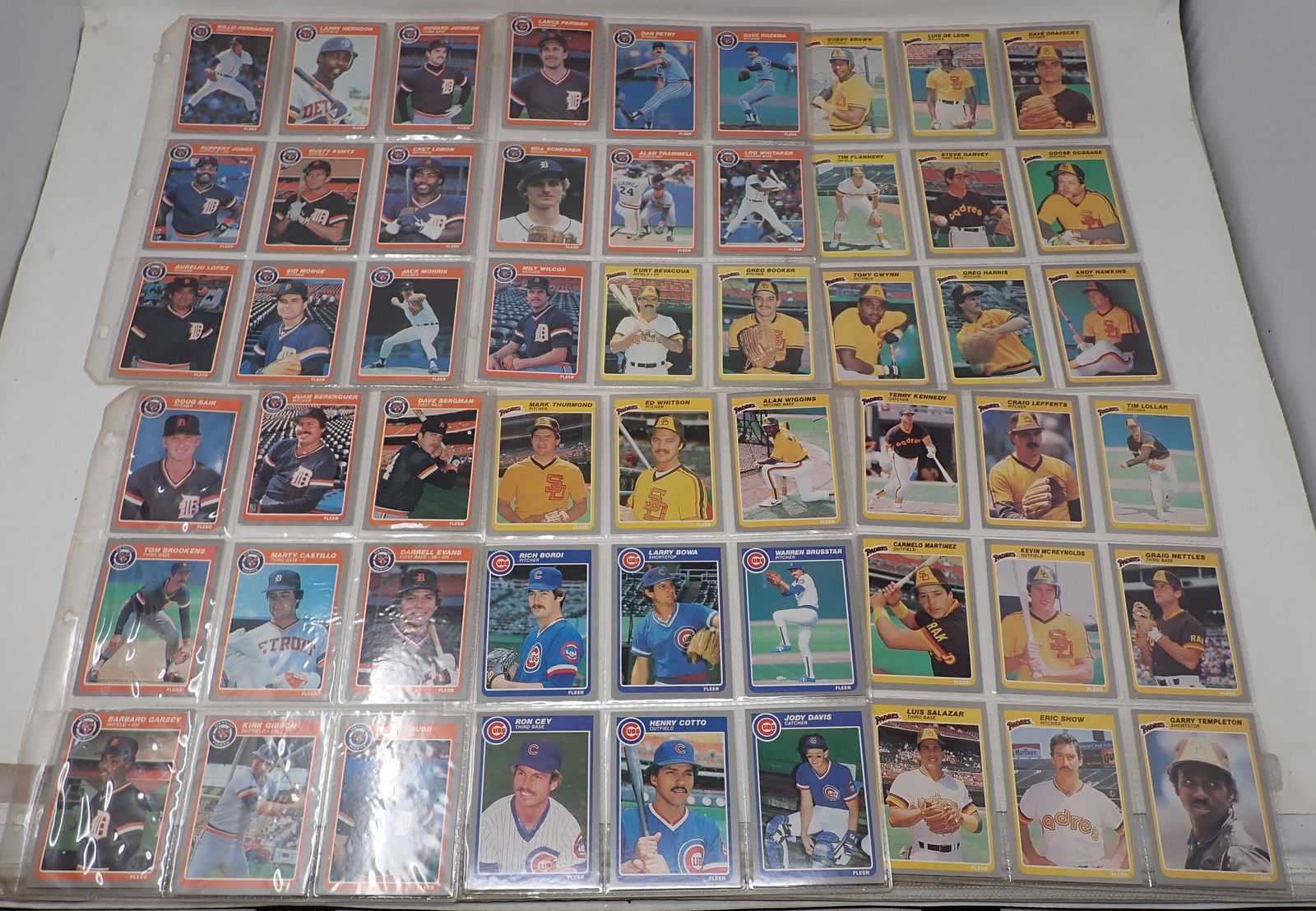 Binder of 1985 Fleer Baseball Cards (1 of 16)
