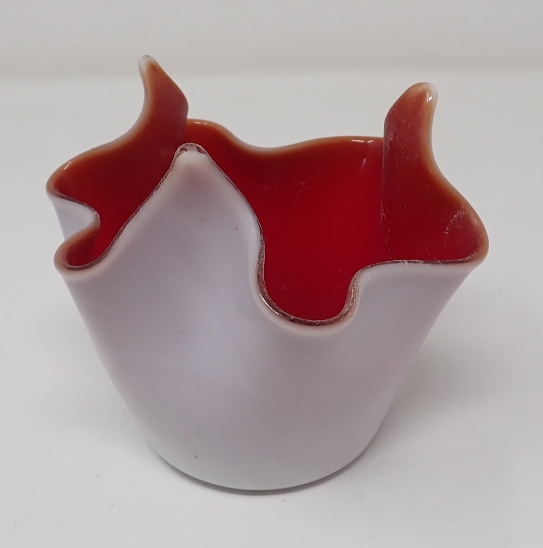 Murano Glass Dish: Approx 4 7/8" in diameter and 4 1/4" tall.