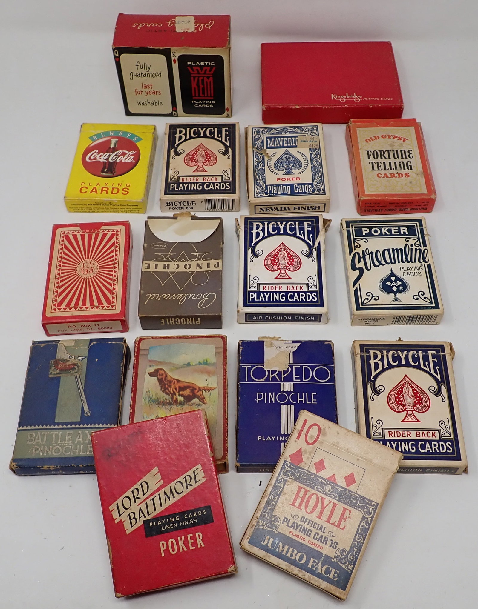 Kem Streamline Playing Cards incl Gypsy Fortune Telling: We do not guarantee decks are complete. Sold as pictured