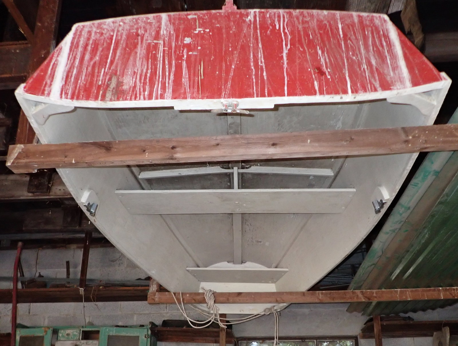 Wooden Row Boat w/ Oars (1 of 6)