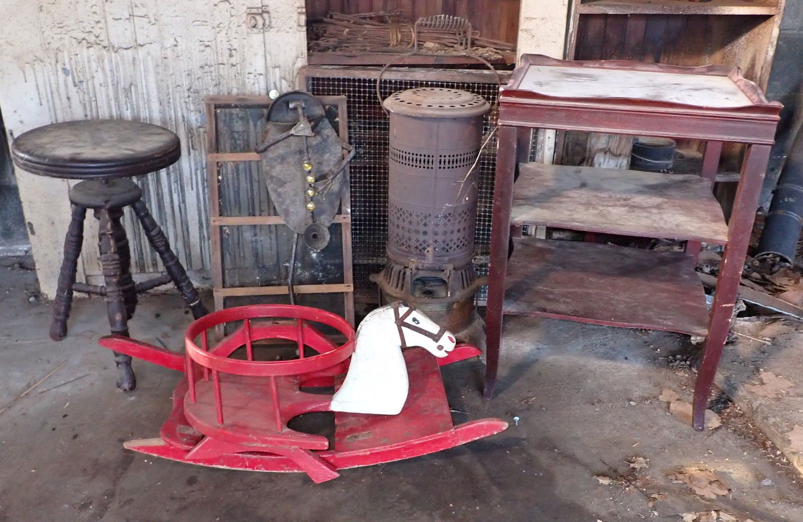 Glazier Kerosene Stove Piano Stool & Misc: No shipping !