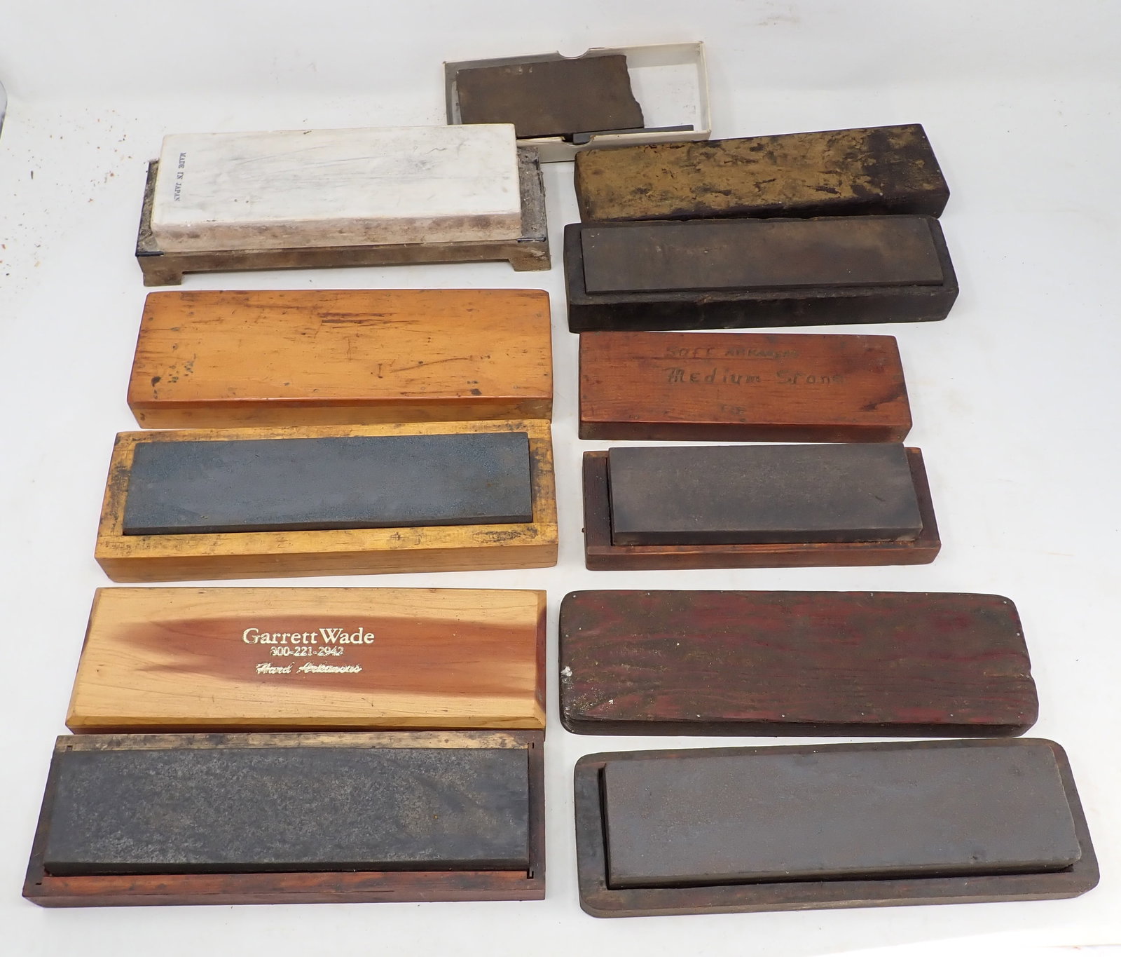 Garrett Wade & Misc Sharpening Stones: Getting all pictured
