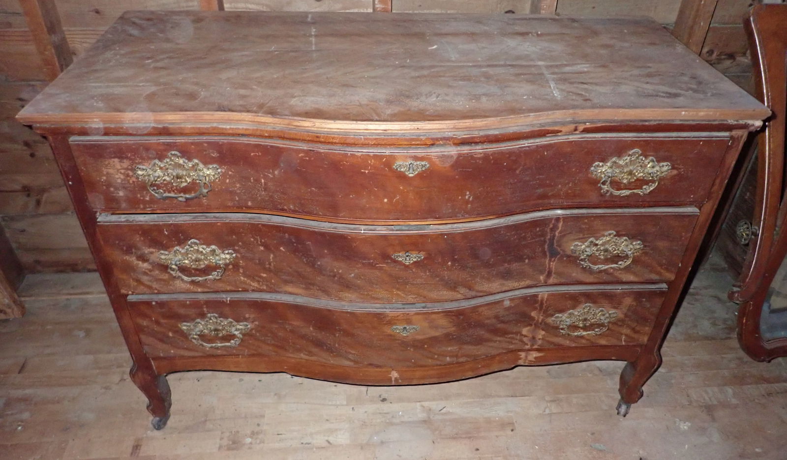 Dresser Mirror & Tea Cart For Parts (1 of 9)