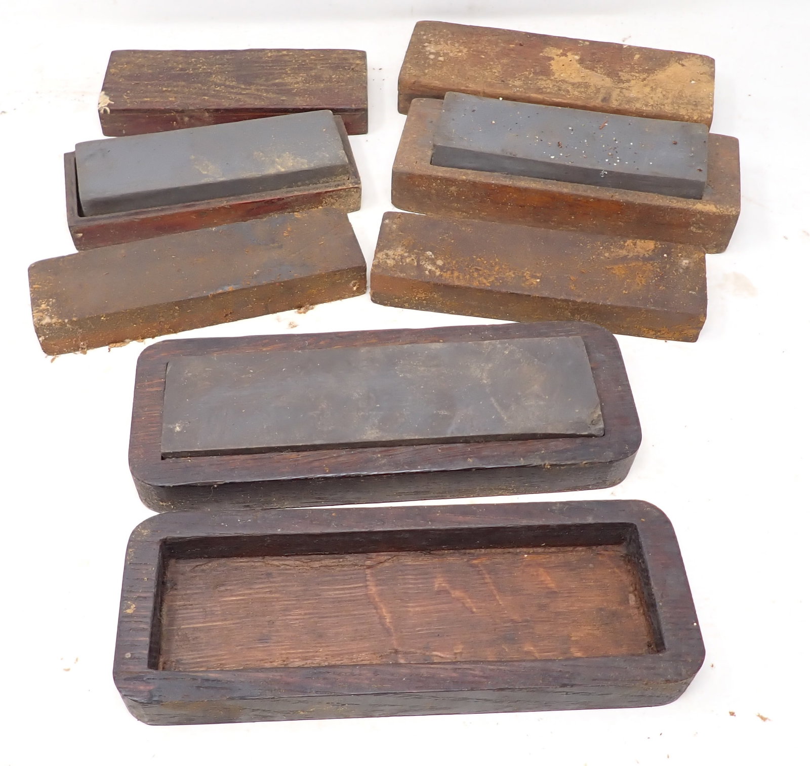 Sharpening Stones: Largest is apprx 3 1/2" x 9 1/2"