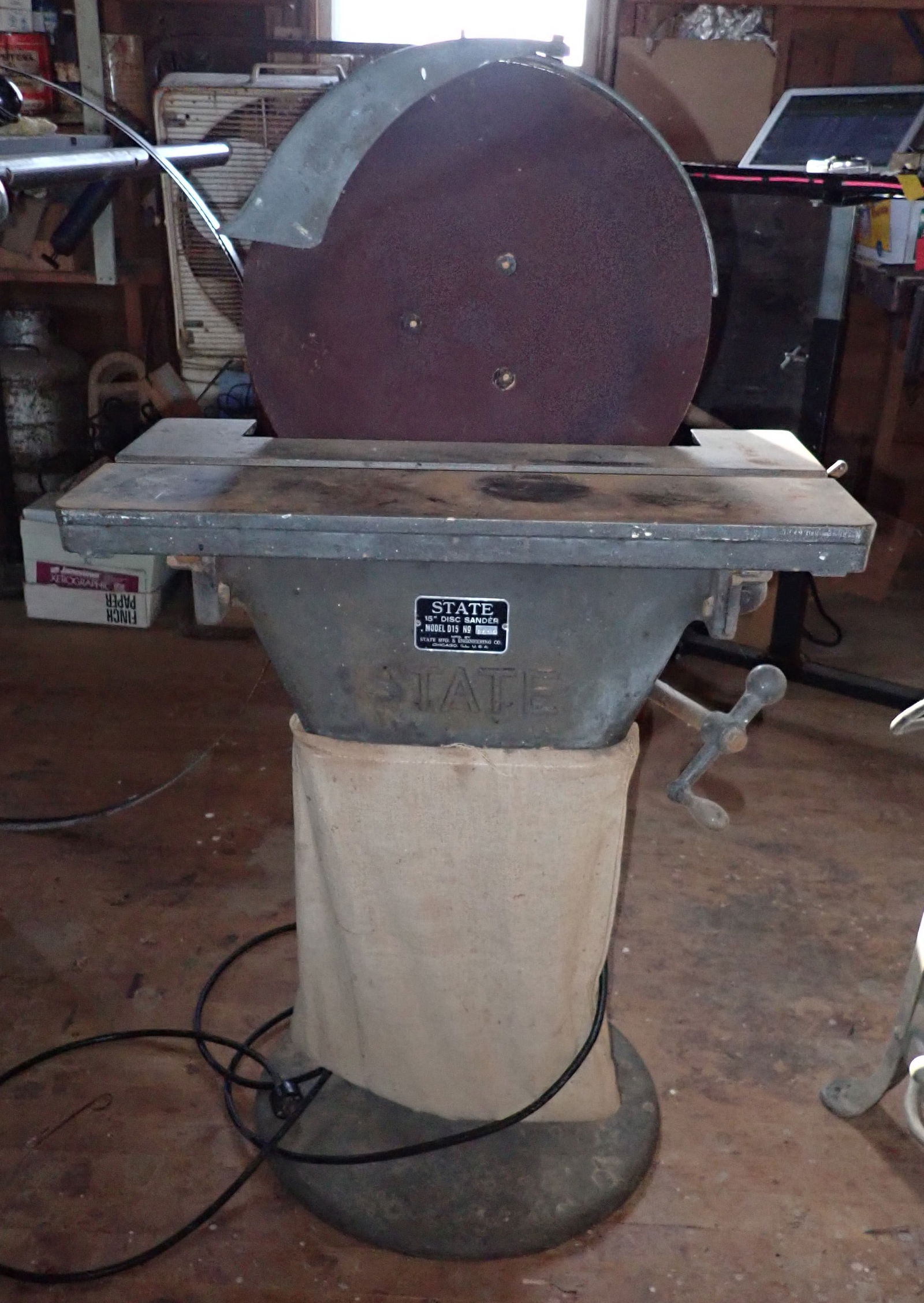 State 15" Disc Sander Model D15 (1 of 8)