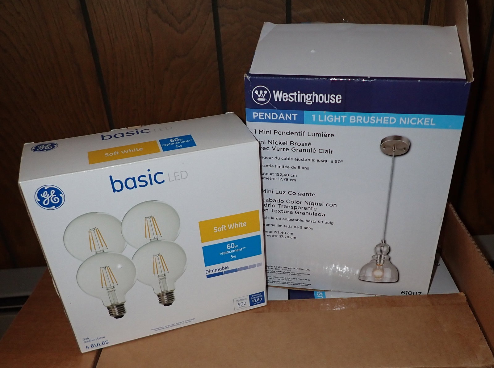 4 Westinghouse Pendant Lights: Seems like they were never out of boxes. We do not guarantee they are complete. Sold as pictured