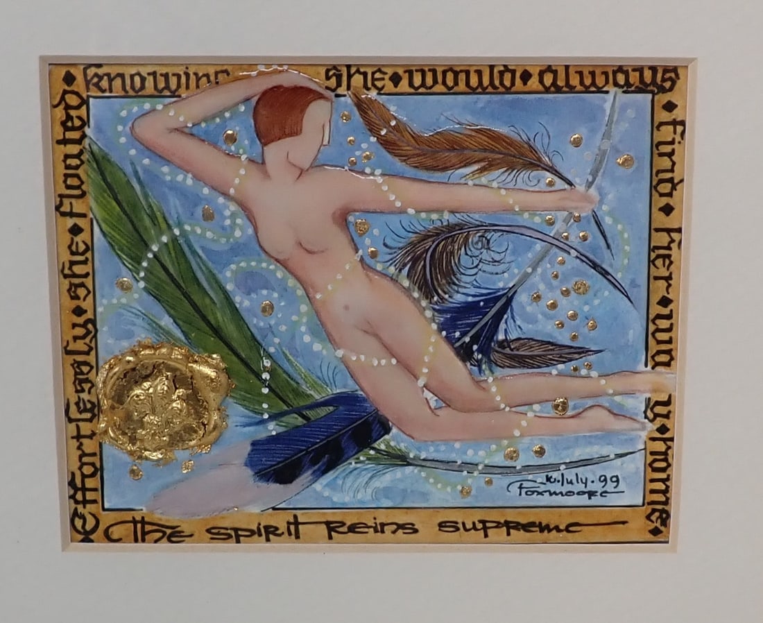 Signed 1999 Painting: Approx 11" x 13". If shipping is needed, contact our local UPS Store (5528) , BEFORE bidding. Their number is (908)213-6838 and select option 5 at the prompt.