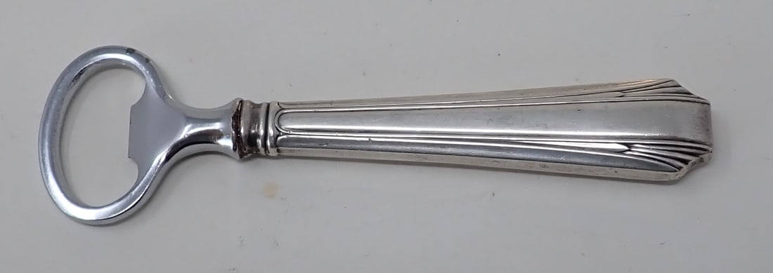 Bottle Opener w/ Sterling Silver Handle: Approx 5 7/8" long