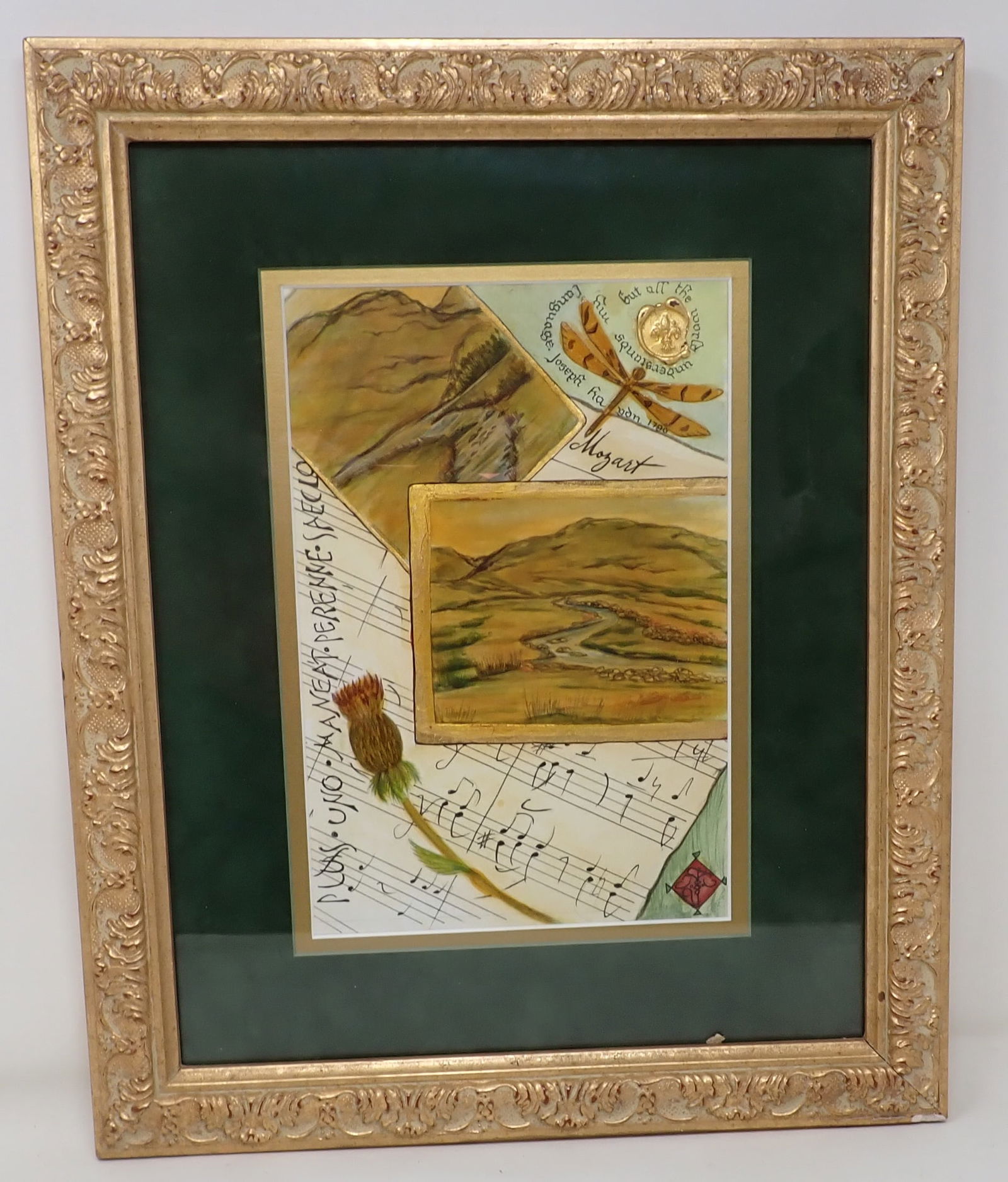 Mozart Style Sheet Music Watercolor Painting Art (1 of 7)