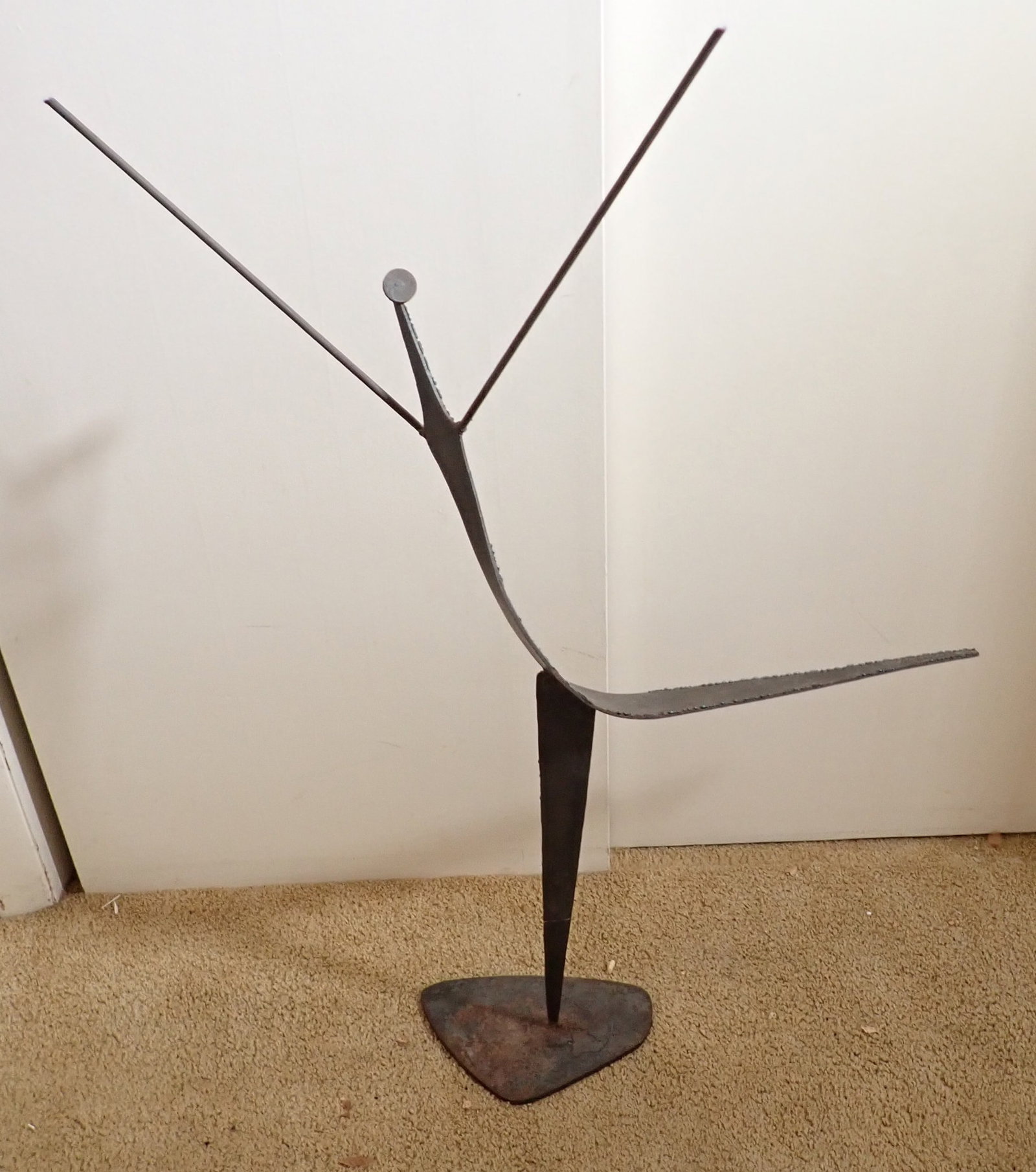 Stanley Miller Steel Art Sculpture: Iron Art Sculpture is approx 32" x 38 1/2" tall. NO SHIPPING !