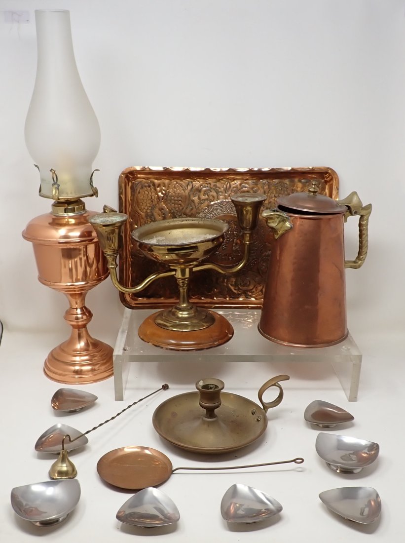 Copperware Oil Lamp Brassware Stainless (1 of 5)