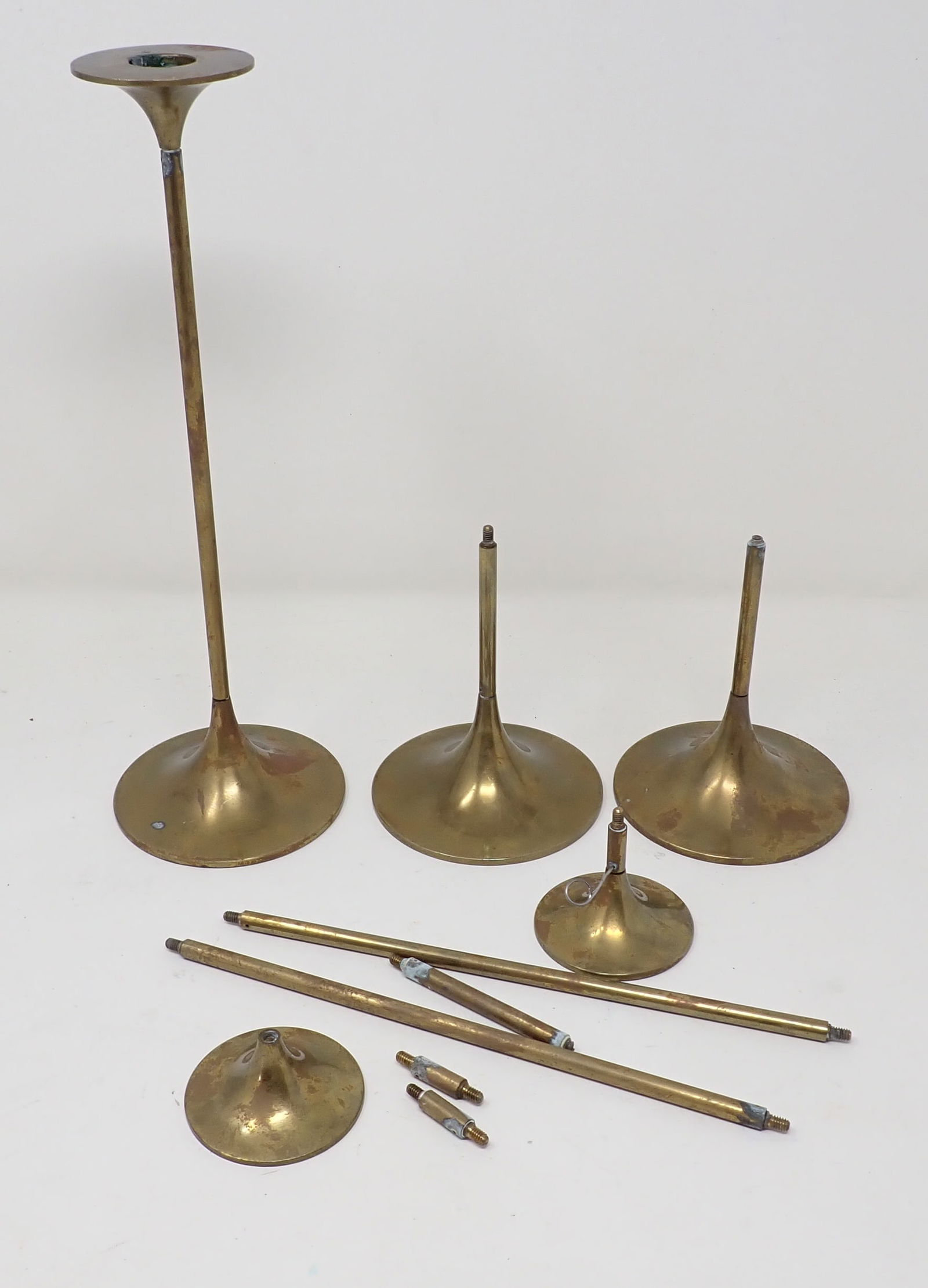 Danish Jens Quistgaard Brass Candlesticks (1 of 4)