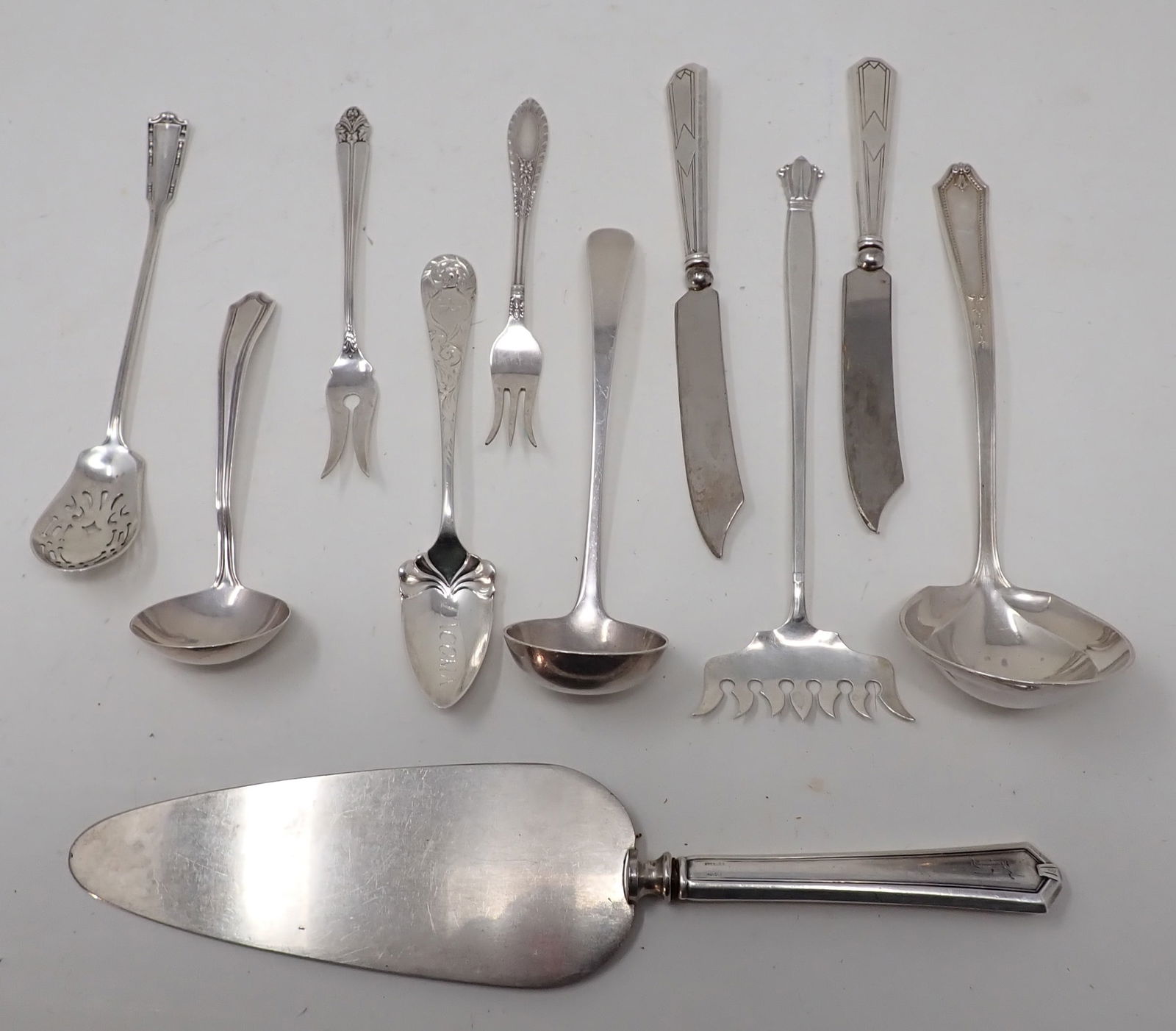 Sterling Silver Forks Spoons Knives incl Tiffany & Co. (1 of 8)