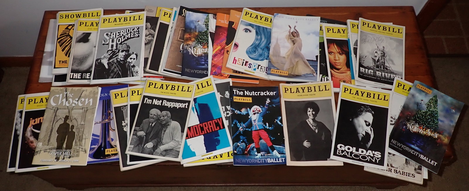 Theatre Playbills incl Autographed: One is autographed
