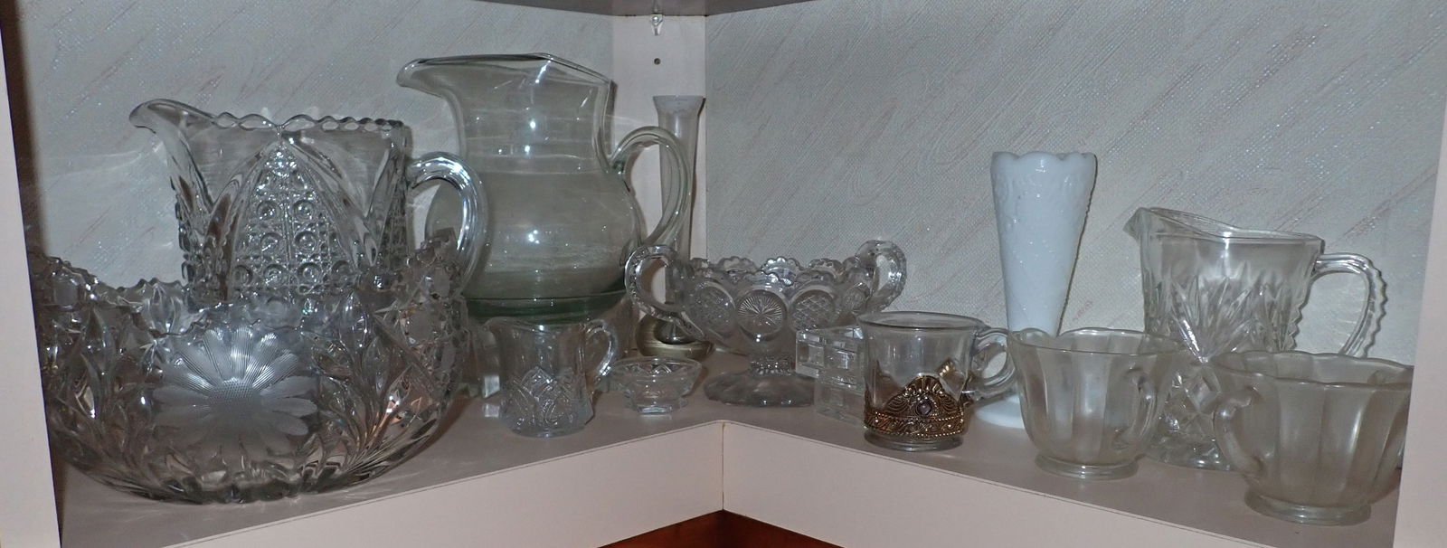 Glassware Pitchers Vases & Misc (1 of 4)