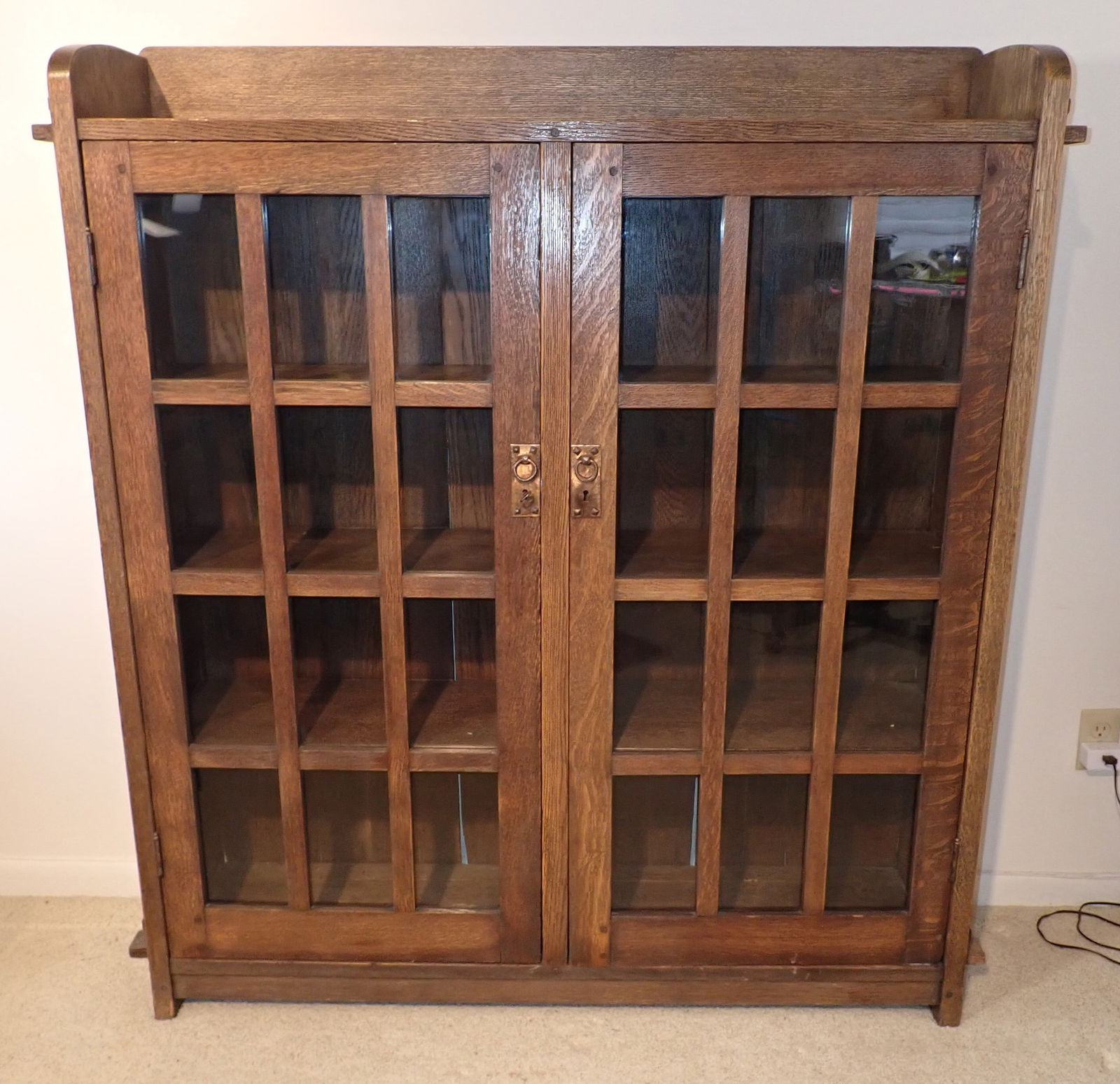 Arts & Crafts Mission Oak Bookcase (1 of 8)