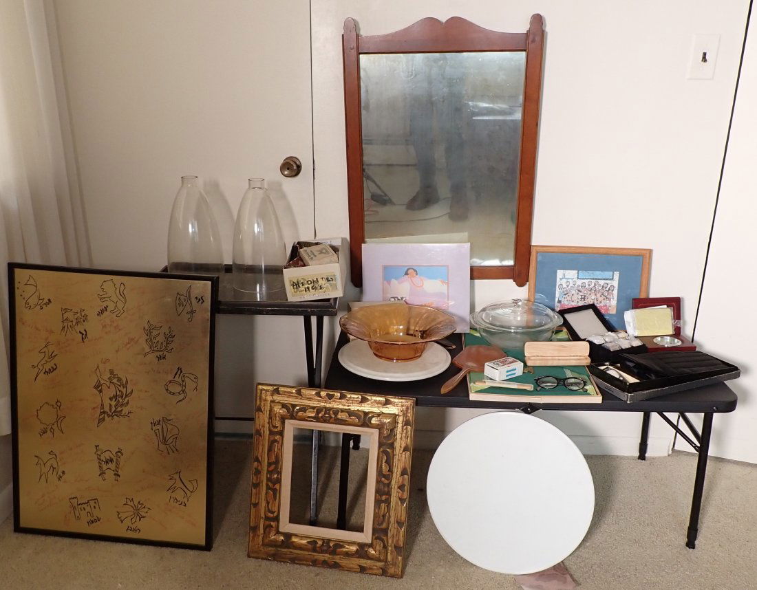 Depression Bowl Wall Mirror Folding Table & Misc (1 of 10)