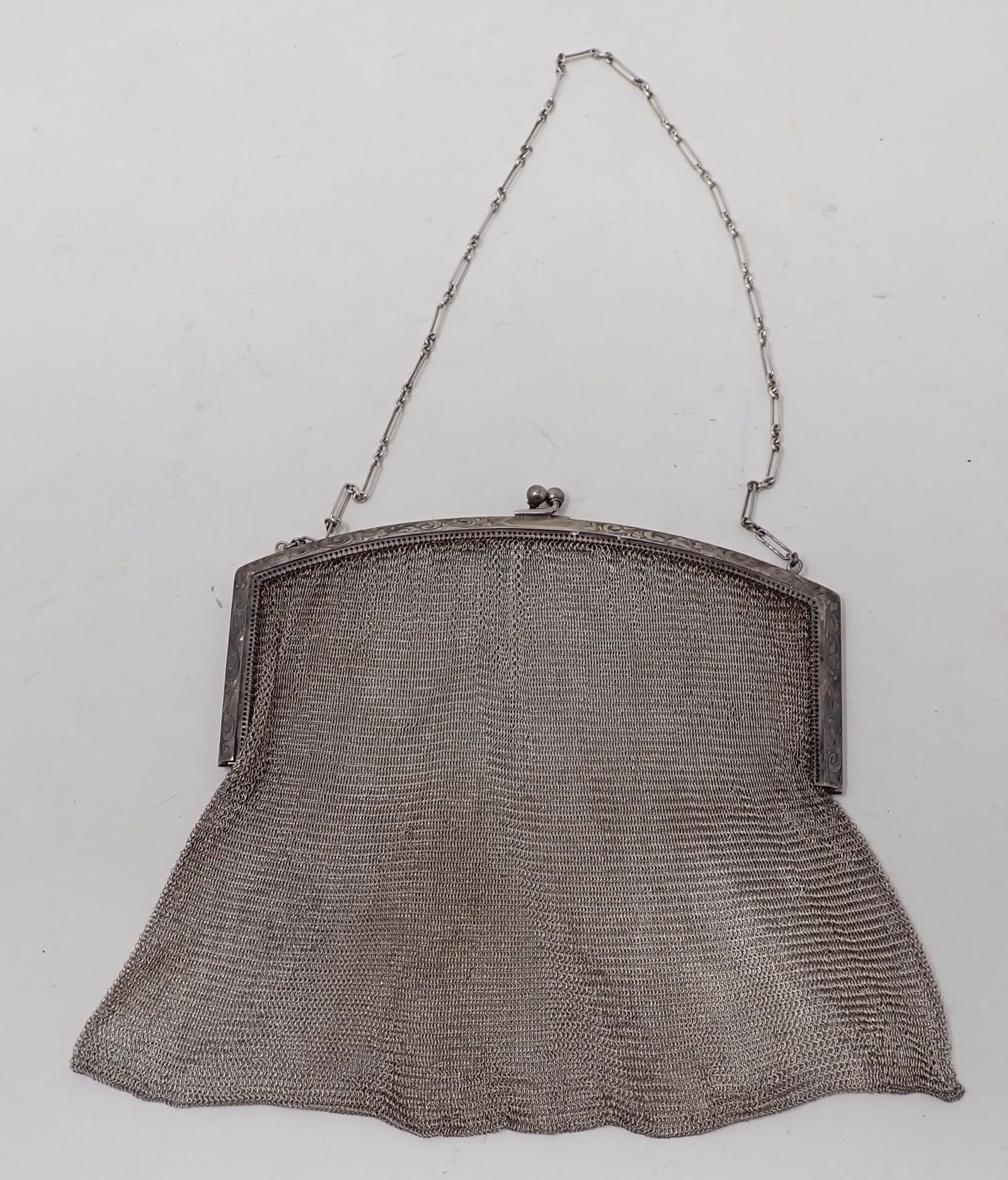 Whiting & Davis Sterling Silver Mesh Purse (1 of 8)