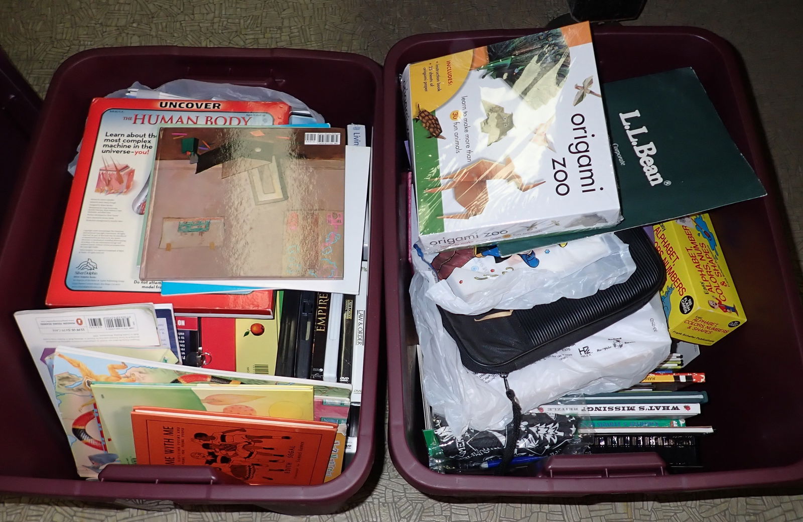 Totes of Books DVD's & Misc (1 of 5)