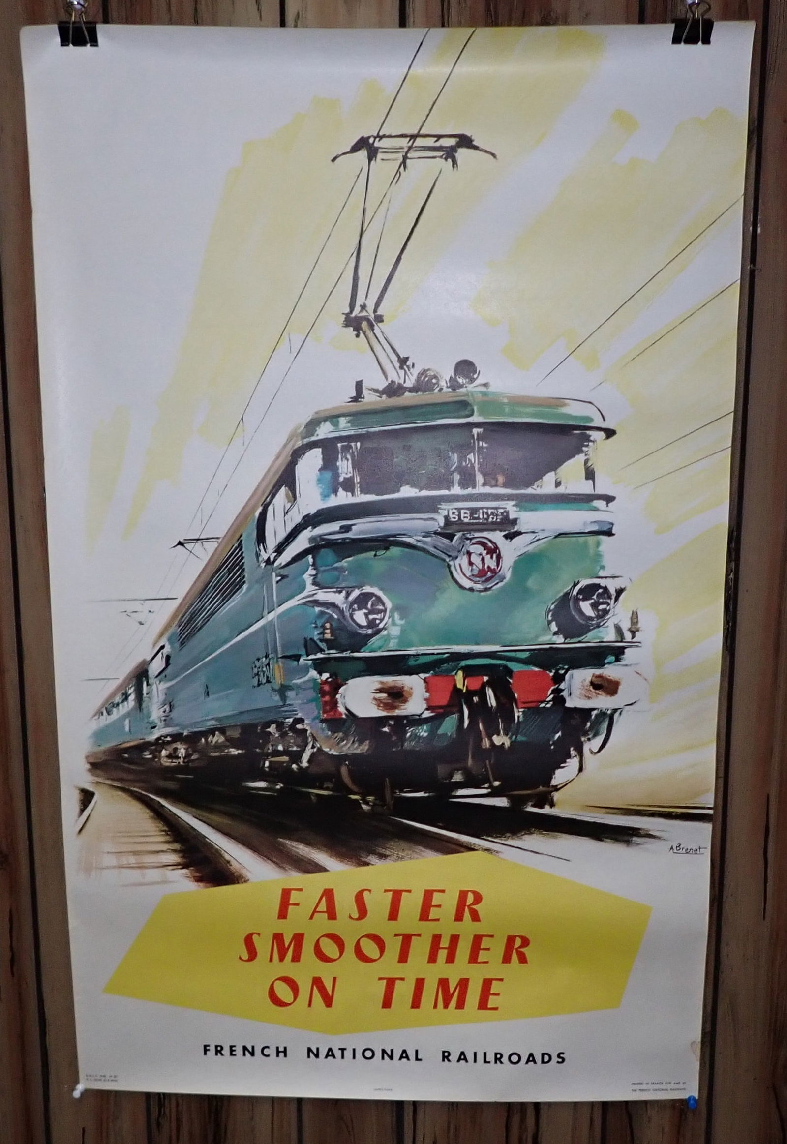 1958 A Brenet French National Railroads Poster (1 of 5)