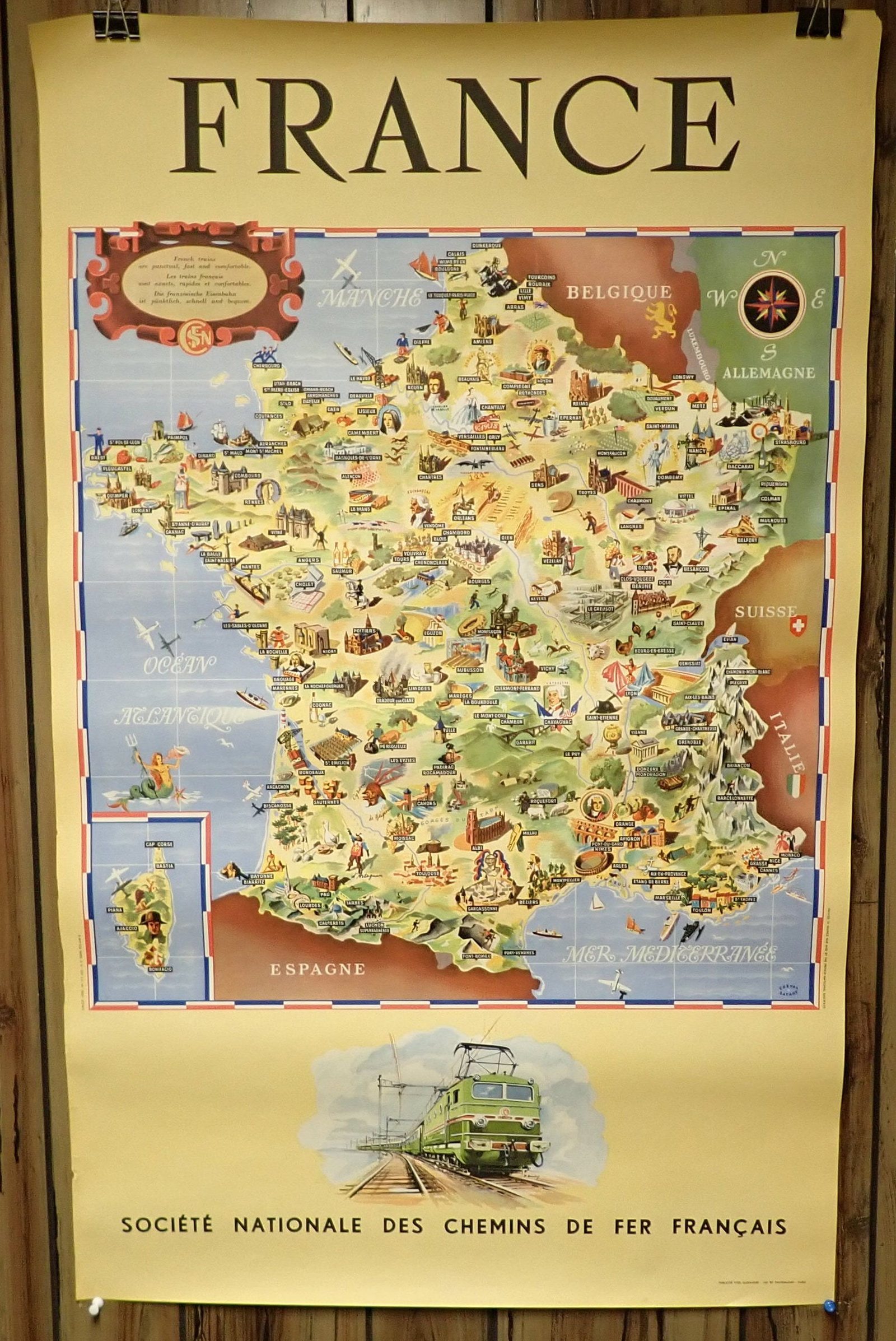 1953 Cheval Batany France Poster: Approx 24 1/4" x 39 1/4"