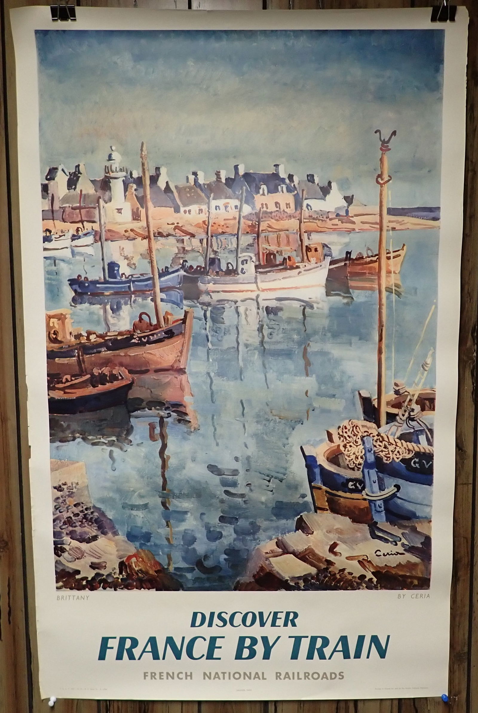 1957 Ceria France By Train Poster (1 of 6)