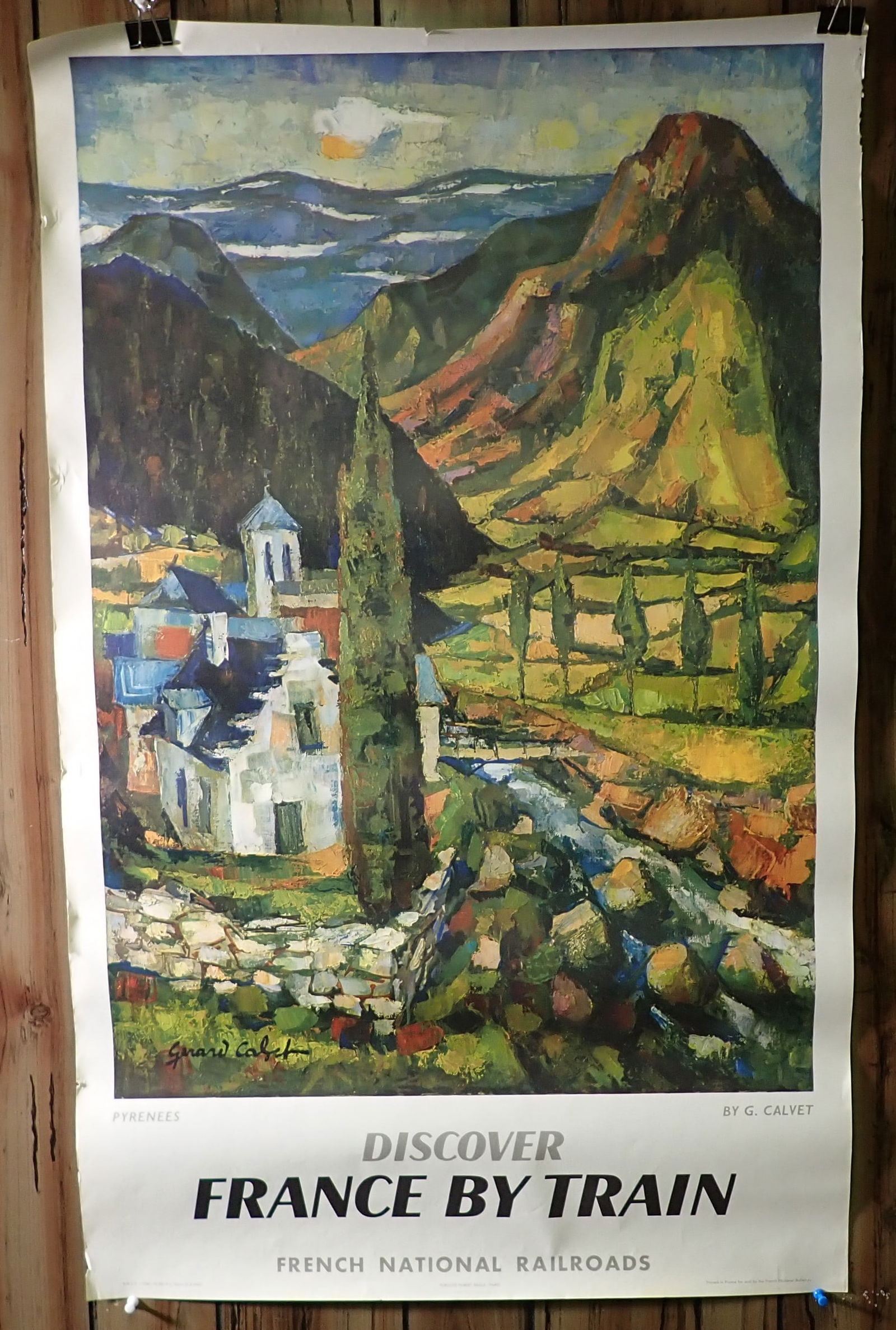 1959 G. Calvet Discover France By Train Poster (1 of 4)