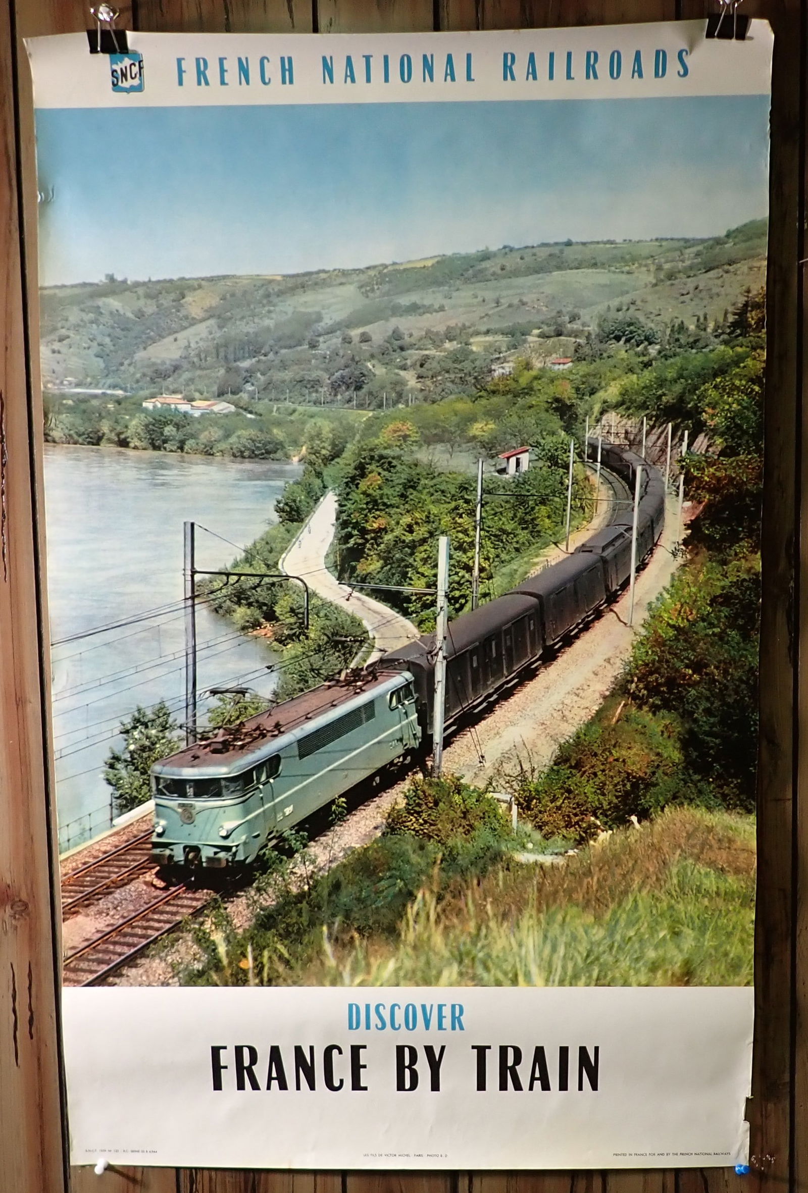 1959 Discover France By Train SNFC Poster (1 of 4)