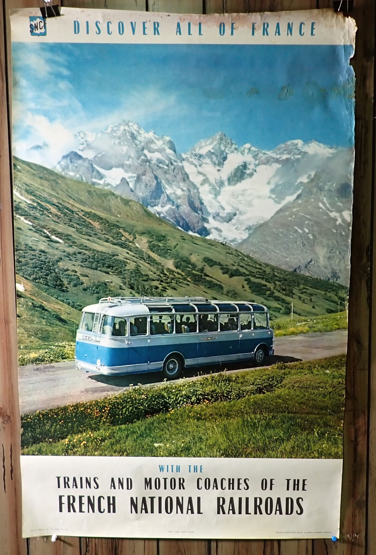 1959 French National Railroads Train Motor Coaches Poster (1 of 5)