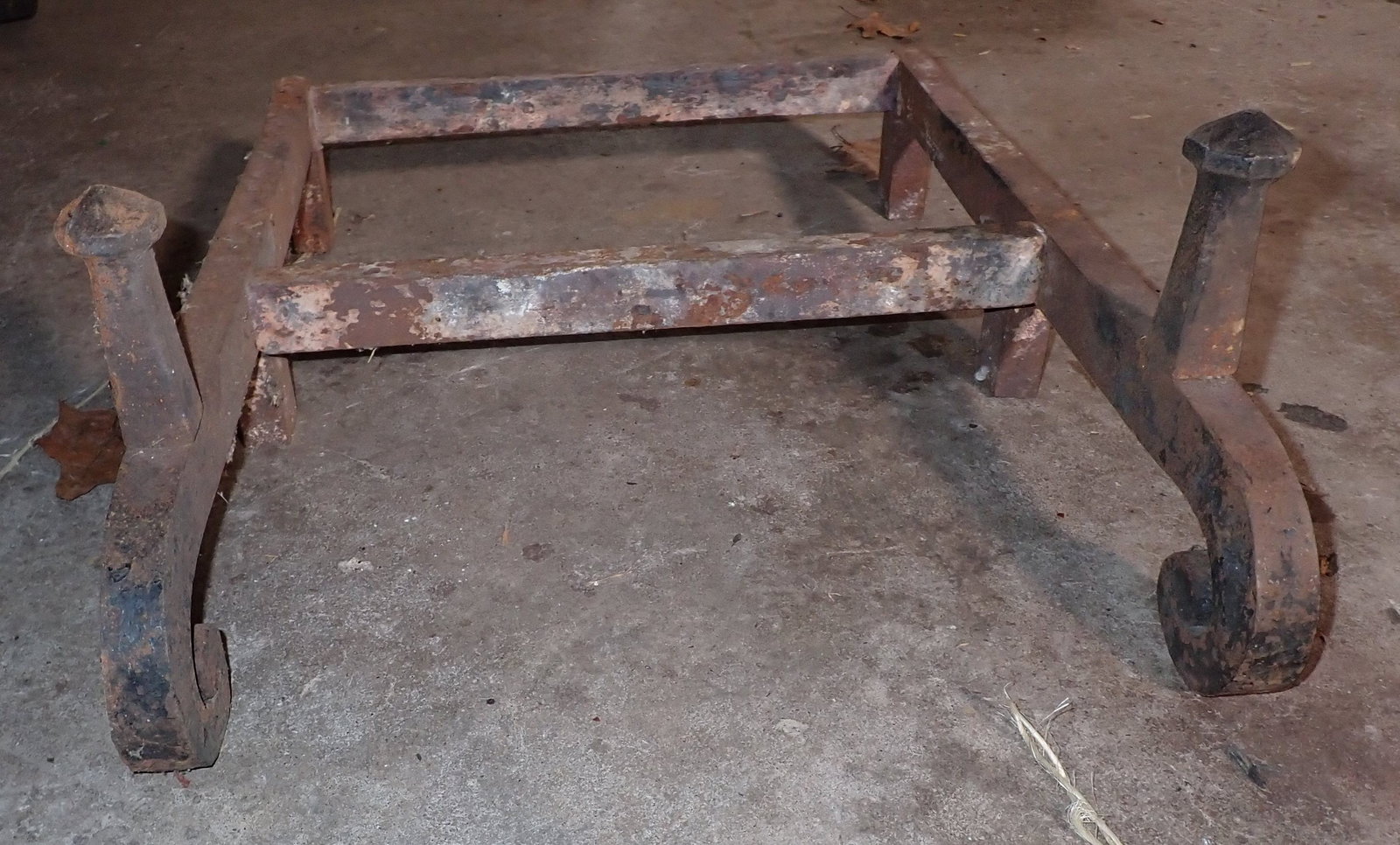 Arts & Crafts Style Log Rack: Approx 17" x 22 1/4" x 8 1/4" tall. No shipping
