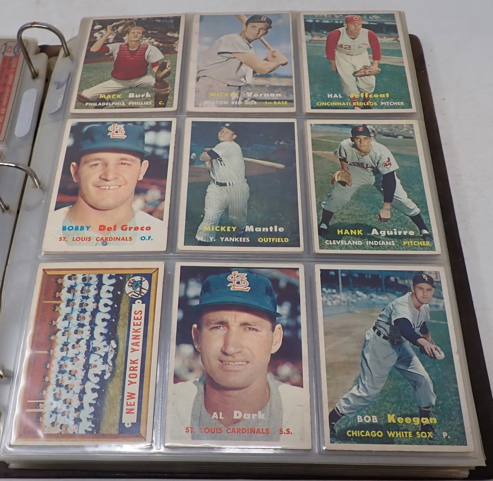 1957 Topps Baseball Cards Mantle Clemente Koufax (1 of 17)