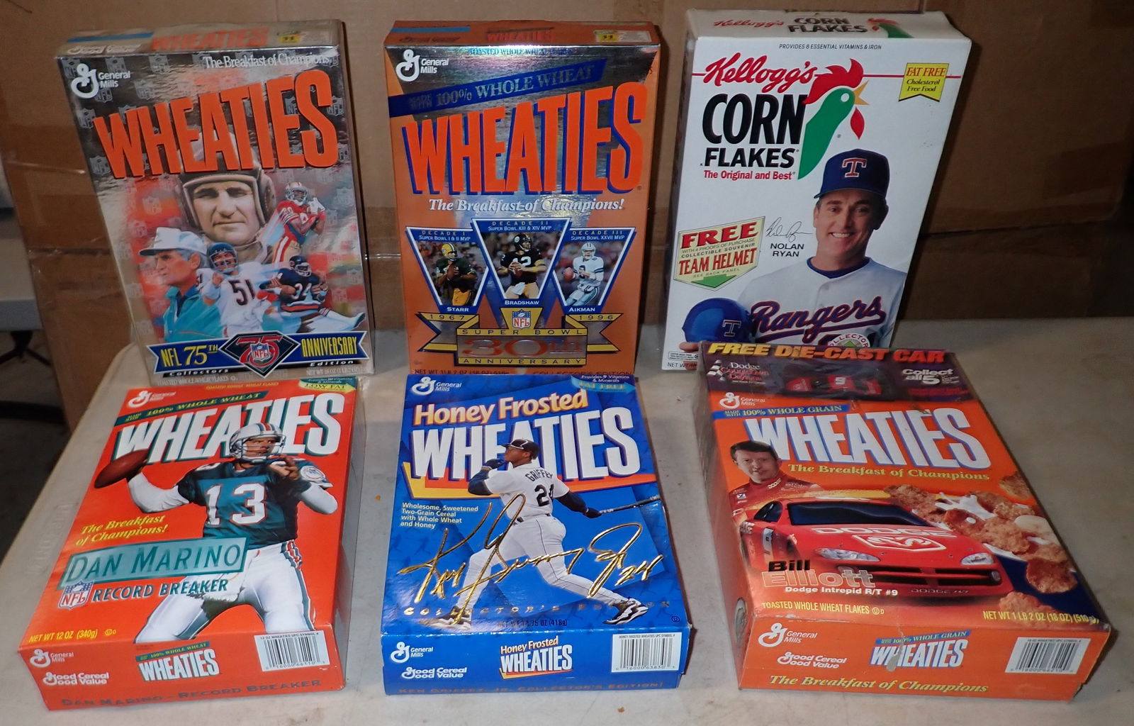 Wheaties Corn Flakes Baseball Cereal Boxes (1 of 2)